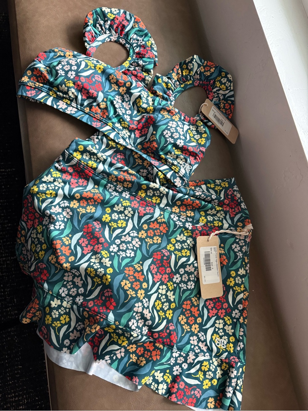 AlbionFit Costa Floral swim set NWT